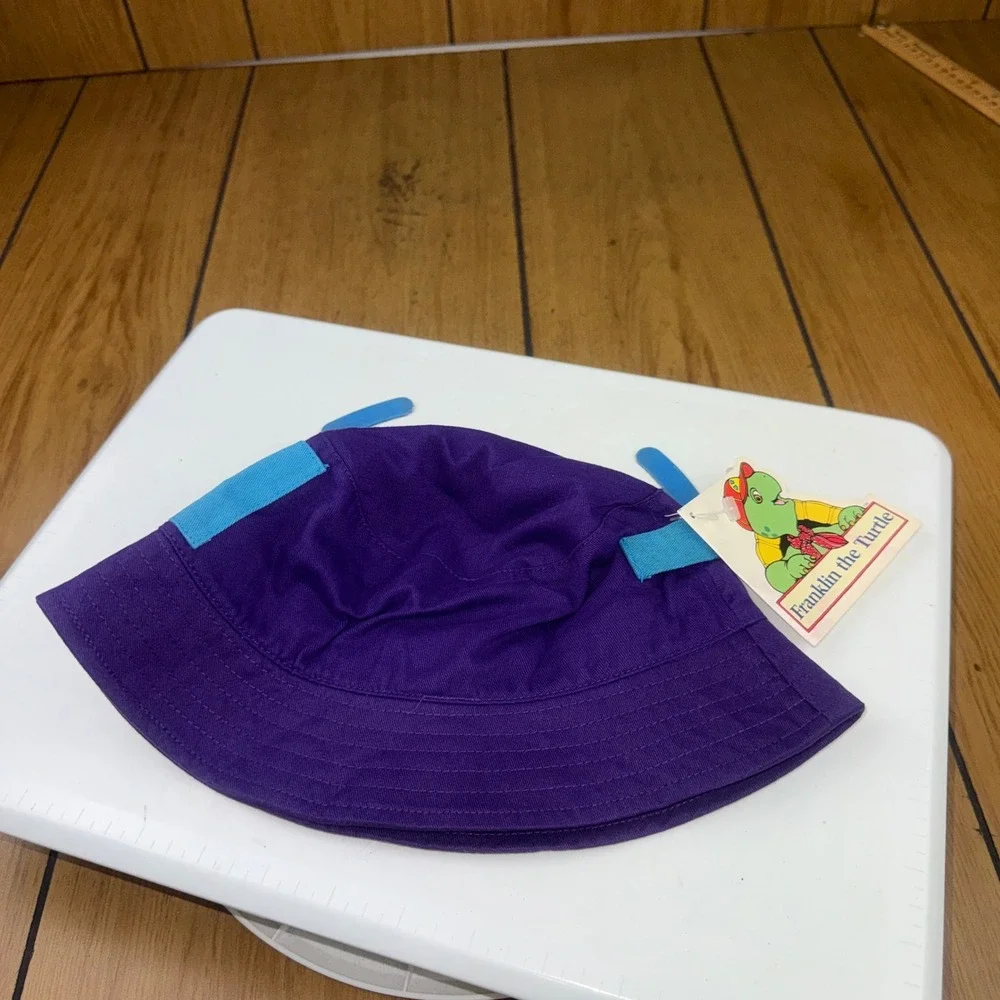 Vintage 2000 Franklin the Turtle Purple Bucket Hat Berkshire‎ Fashions NWT Kids